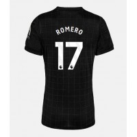 Stroje piłkarskie Tottenham Hotspur Cristian Romero #17 Koszulka Wyjazdowej dla damskie 2025-26 Krótki Rękaw